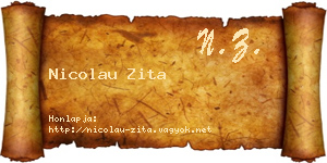 Nicolau Zita névjegykártya